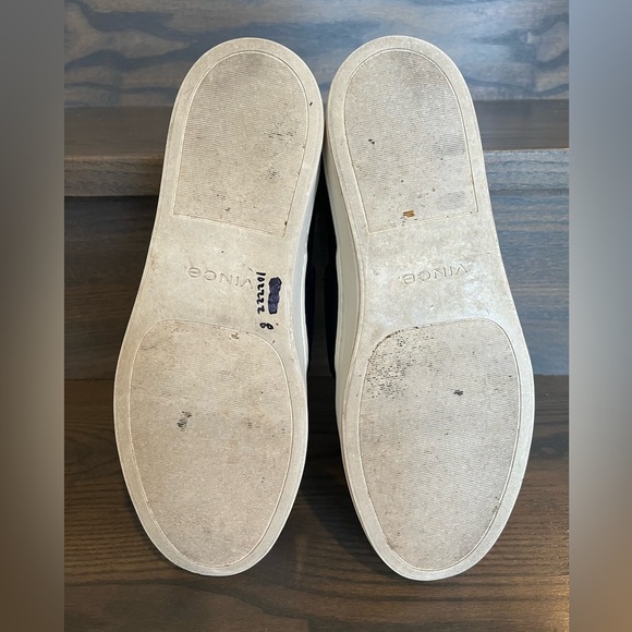 Vince Ward Knit Platform Slip-On Sneaker in Bordeaux Size 8 - Picture 8 of 9